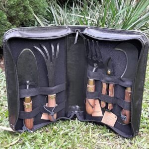 Kit Ferramentas p/ Jardinagem em Material Sintético Preto